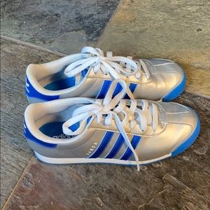 Silver blue Adidas Samoa’s